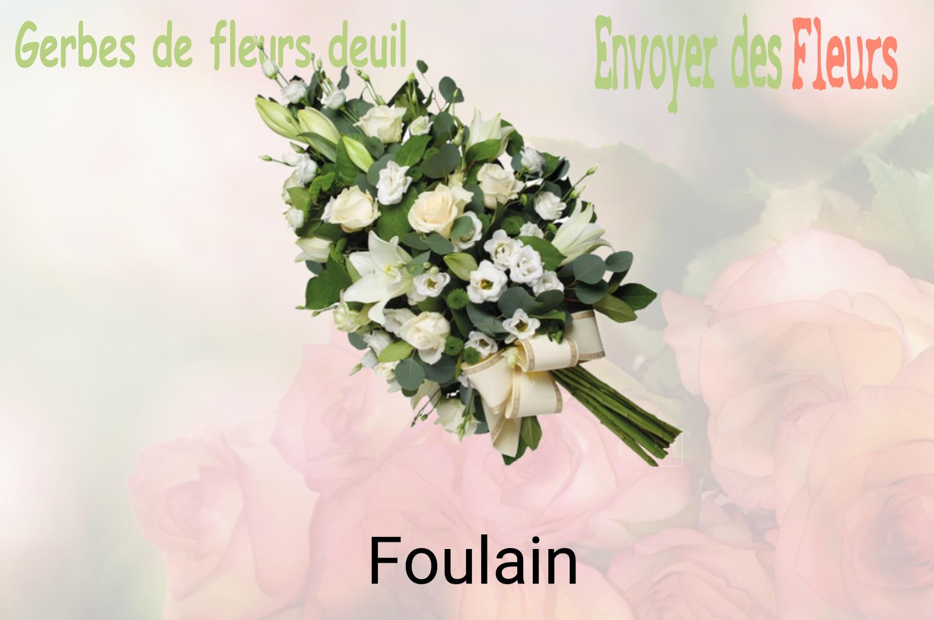 Gerbe de fleurs de deuil livrée à Foulain